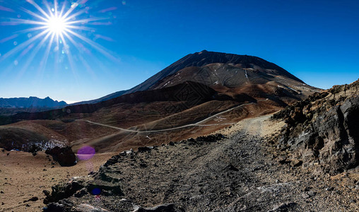 与火星相似的Teide火山峰下极端地势的G图片