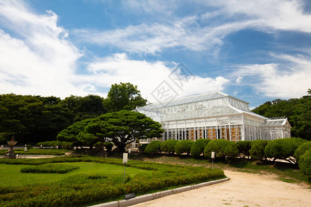 南韩首尔清秋明日的长庆京宫美丽的温图片