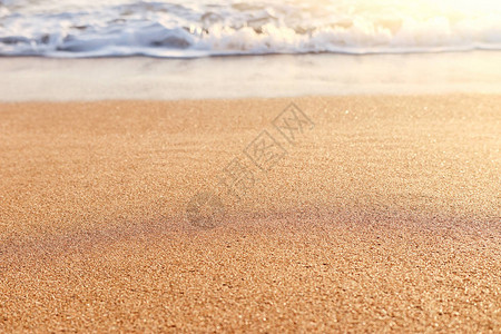 沙滩和海浪的背景图像图片