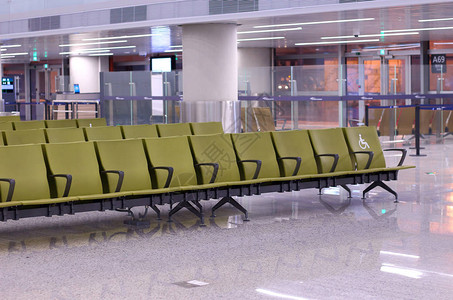 广州白云国际机场空客候座和残疾人候座背景