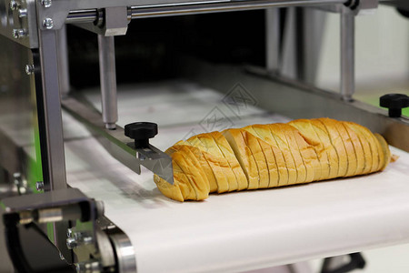 用于面包店的工业自动面包切片机图片