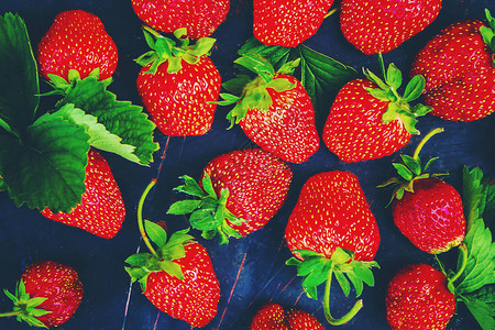 Strawberr草莓从花园回家选择焦点你从花园回家图片