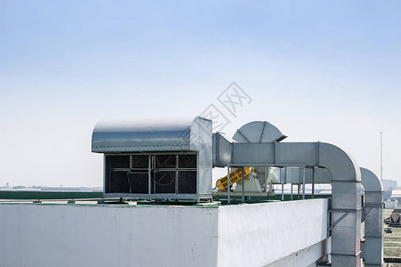 屋顶楼空气通风气系统排气管图片