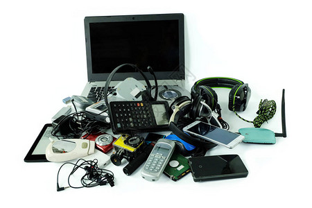 电子废物堆放日常使用的装置图片