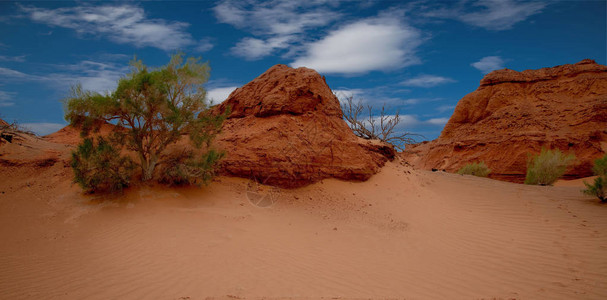 蒙古戈壁沙漠中部背景图片