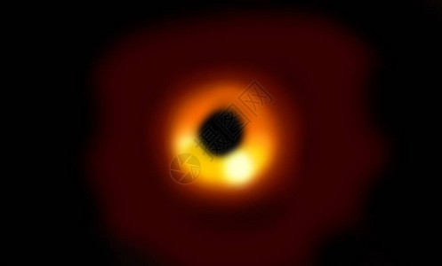 模拟空间中的黑洞和变形时空高清图片