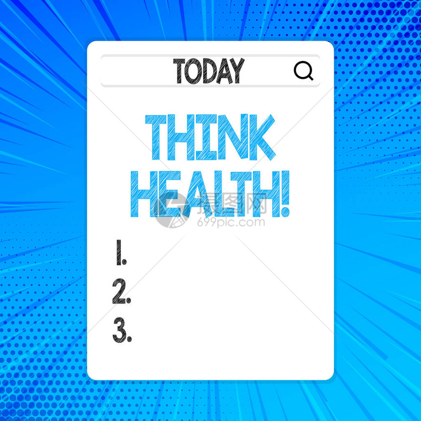 显示思考健康的书写笔记白屏上带有放大镜图标照片的完整身心健康状态搜索图片