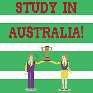 写笔记显示在澳大利亚学习进入国外订单的商业理念完成你的学业男女西装图片