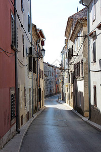 旧地中海老街背景图片