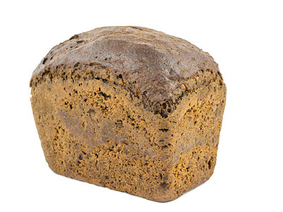 一条粗面粉包与麸皮和谷物隔离在白色背景上对健康有图片