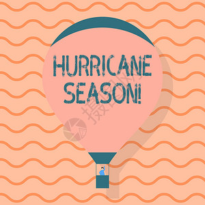 概念意味着大多数热带气旋预计将发展热气球漂浮的时间背景图片