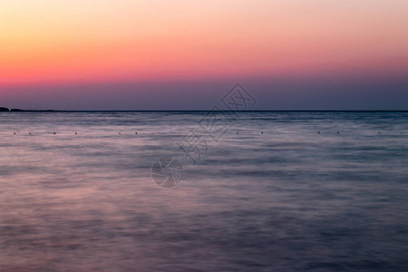 日落时的海景大照图片