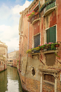 威尼斯运河与意大图片