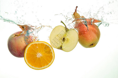 Varius水果苹梨和橙子图片
