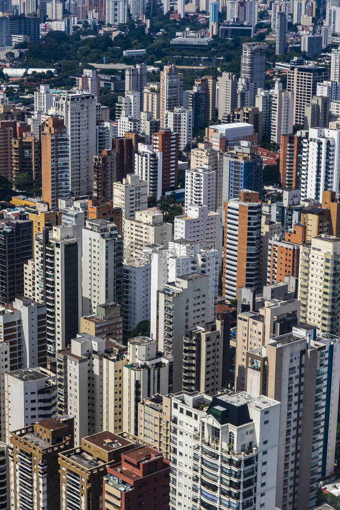 一个大城市的空中景象圣保图片