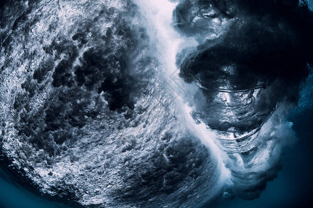 桶波水下气泡水下的海洋图片