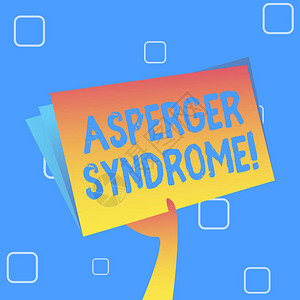 缩略语Asperger综合征概念照片被描述为一种独特的自闭症谱系障碍图片