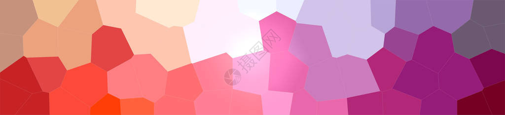 粉色紫色红色大六边形图片