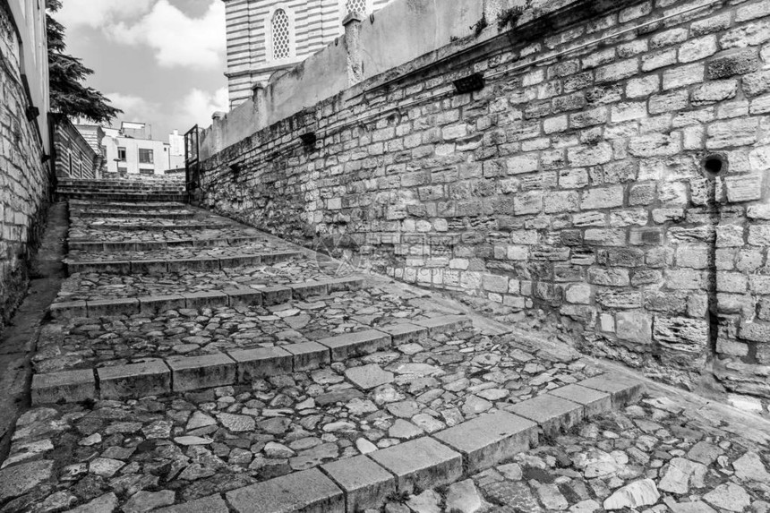 伊斯坦布尔的古楼梯图片