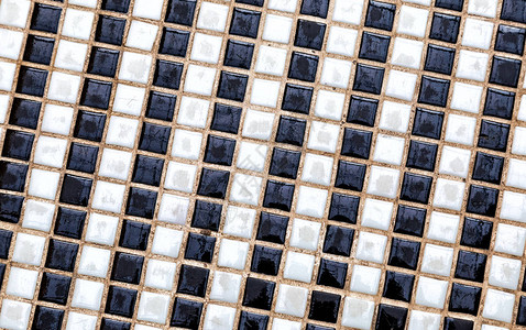 黑色和白陶瓷彩色瓷砖的混合质谱组合布局图片