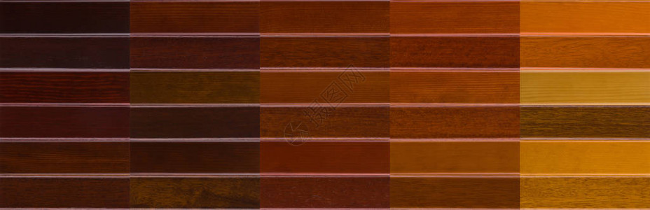 多种颜色的木材纹理组合成墙壁图片