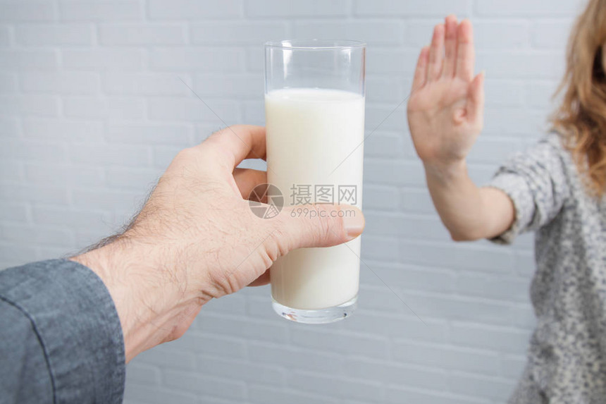 拒绝牛奶杯不容忍图片