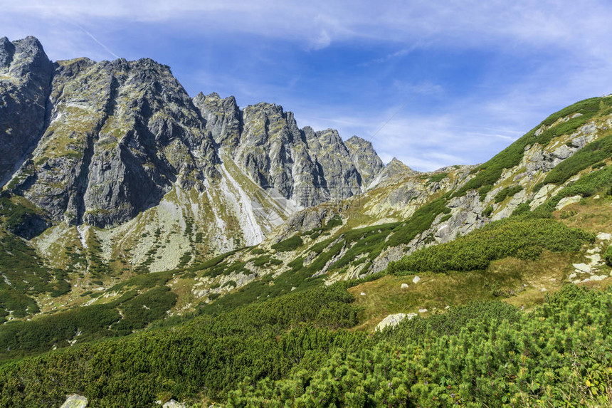 美丽的MengusovskaDolina风景高塔特拉山图片