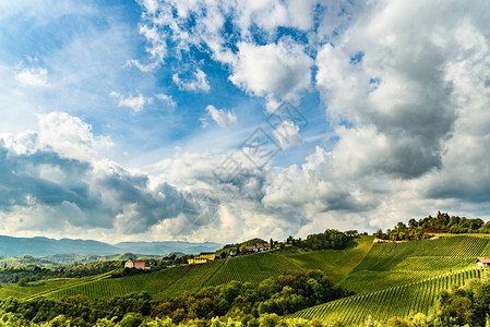 奥地利葡萄园苏尔兹塔尔莱布尼茨地区酒国施蒂里亚巴德拉图片