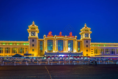 北京火车站晚上在北边B图片
