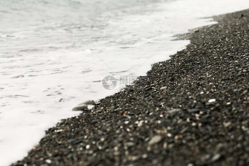 海浪冲刷着石头自然背景这些岩浆图片