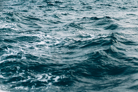 蓝海水的波纹自然海图片