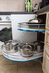 新的现代室内厨房照片抽屉中图片
