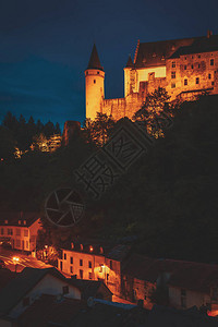 卢森堡一个小村庄维安登的城堡图片