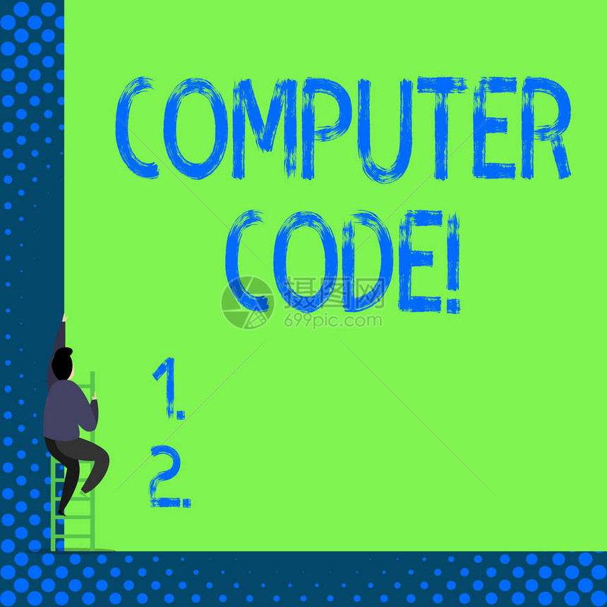 手写文本计算机代码概念照片形成计算机程序图片