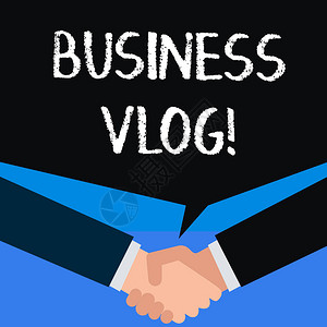显示商业Vlog的书写笔记关于与公司相关的主题的视频内图片