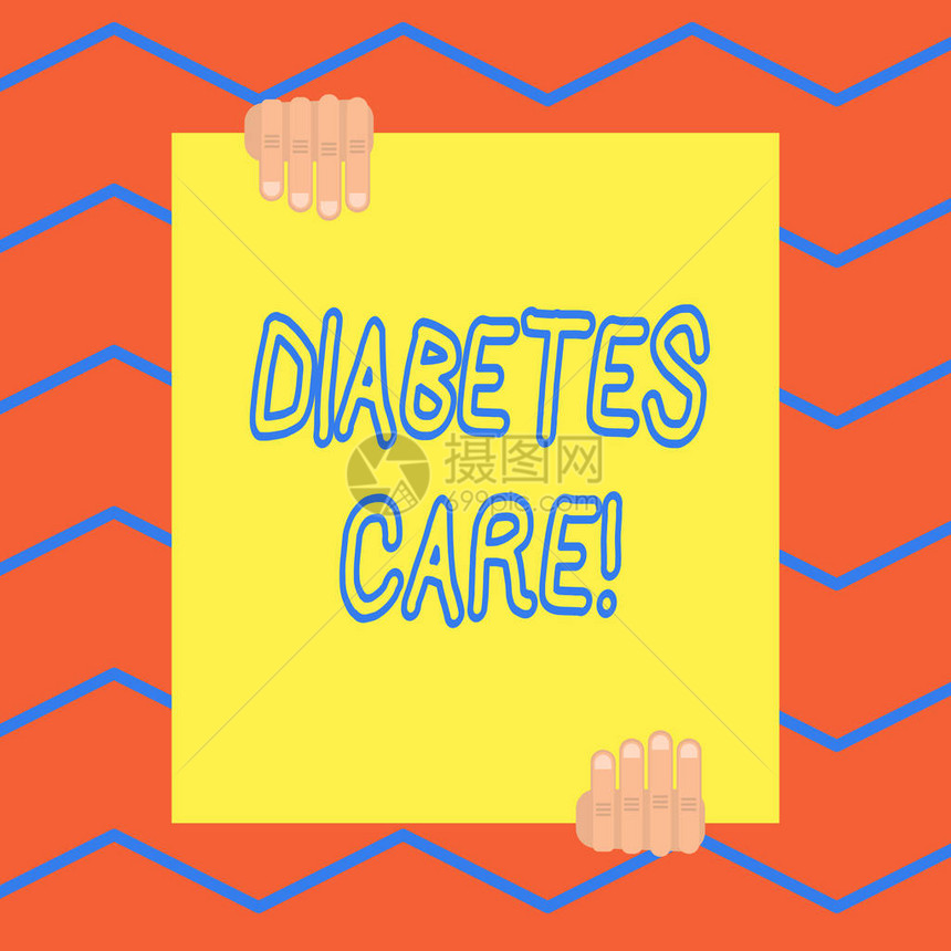手写文本糖尿病护理医疗保健从业者治疗糖尿病的图片