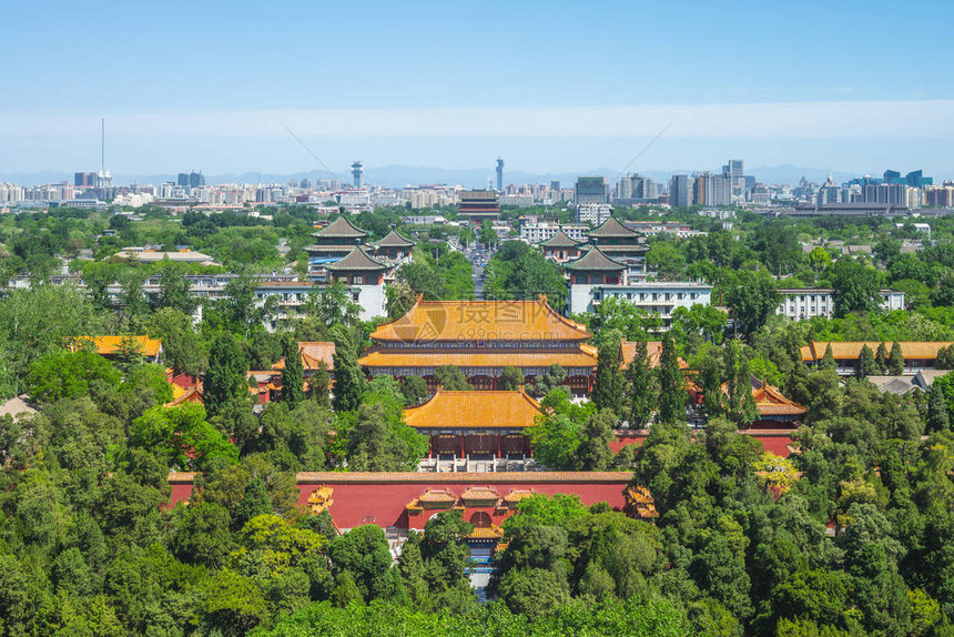 北京景山公园风景图片