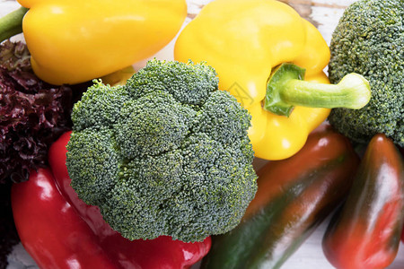有机食品背景新鲜蔬菜图片