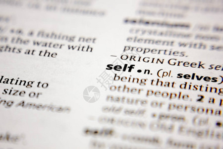 字典中的单词或短语self图片