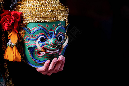 艺术文化泰国在文学罗摩衍那蒙面孔舞图片