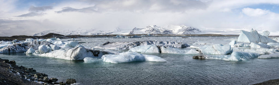 冰岛Jokulsarlon冰川环礁湖图片