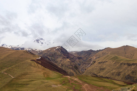 格鲁吉亚高加索山脉Kazbe图片