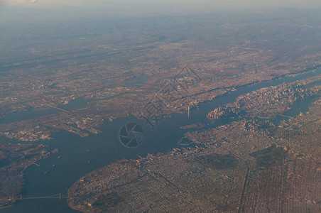 飞往曼哈顿和大纽约地图片