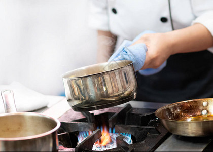 厨师准备食物饭食厨图片