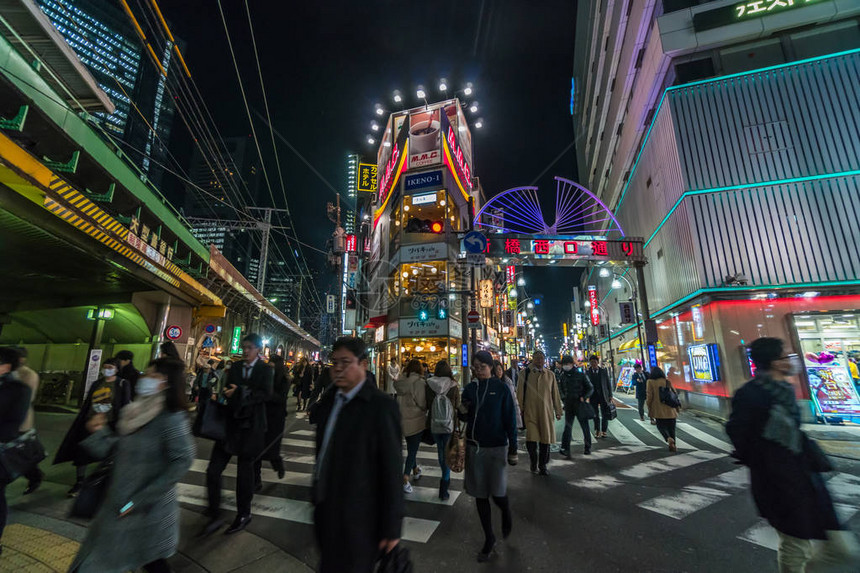 2019年2月18日2019年2月18日本东京的购物奈恩街Shimbashi车站图片