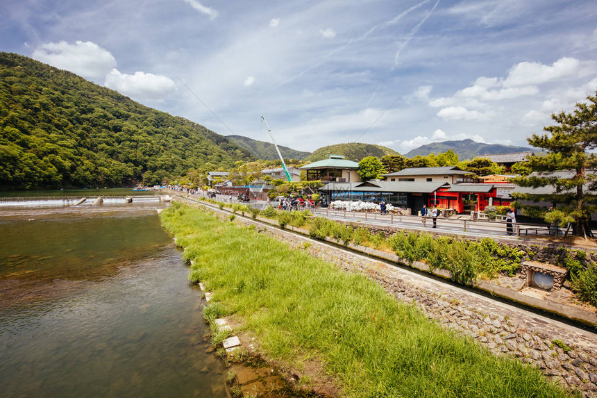 日本京都林山区Togetsu大桥Katsu图片