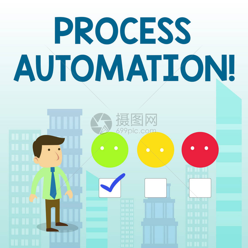 文字书写文本过程自动化商业照片展示转型流线型机器人以避免冗余白人男问卷调查选择清单满图片
