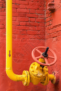 黄工业天然气管道图片