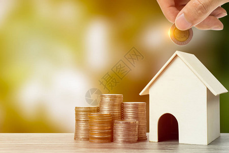 住房贷款抵押贷款储蓄和投资的商业和金融财产概念图片