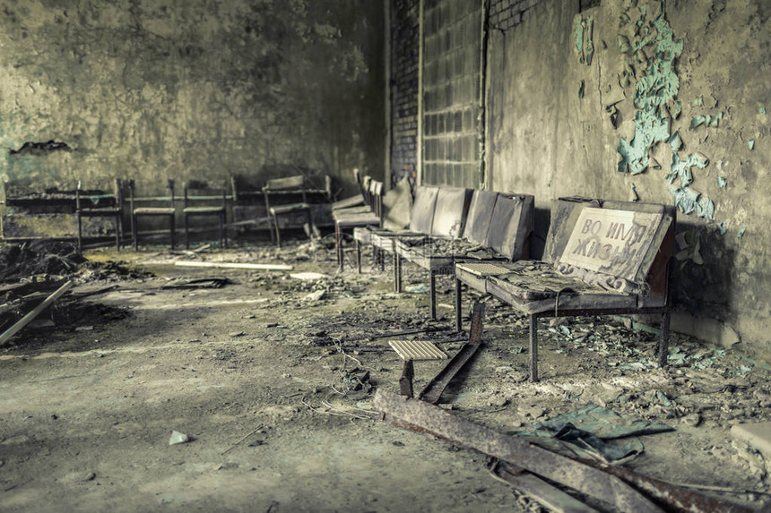 Pripyat第126号废弃医疗卫生单位大厅图片